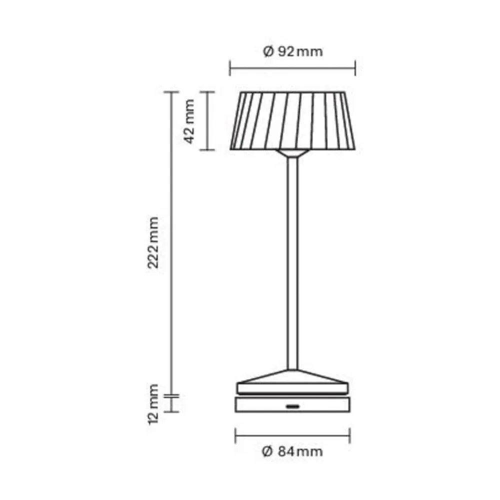 Sigor Dekorationsbelysning|Terrassebelysning>LED-bordlampe Facetta, beige, 22 cm, metal, CCT IP44