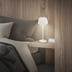 Briloner Bordlamper>LED-bordlampe Loca, antik hvid, højde 36 cm, metal/plast