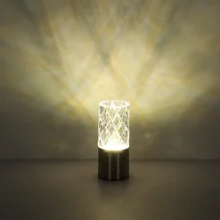 LED-bordlampe Lunki, messingfarvet, højde 19 cm, CCT^Globo Outlet