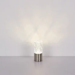 LED-bordlampe Lunki, messingfarvet, højde 19 cm, CCT^Globo Outlet