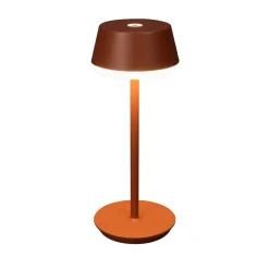 Konstsmide LED-bordlampe Lyon, terracotta, IP54, dæmper, CCT, RGB