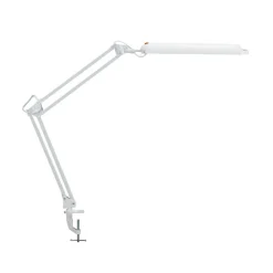 Maul Arbejdsrum/Kontor|Bordlamper>LED-bordlampe atlantic, hvid, højde 38 cm, klemmefod