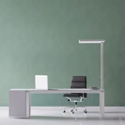 LED-bordlampe javal, sølv, 120 cm, dæmpbar, klemmefod^Maul Clearance