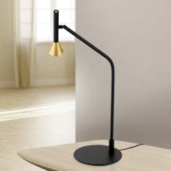 LED-bordlampe Odeon, sort, drejelig^ORION Online