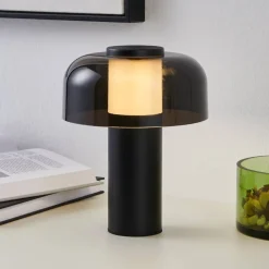 LED-bordlampe Ponente, Ø 16 cm, sort, CCT, dæmpbar^EGLO New