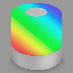 Briloner LED-bordlampe Smal, krom, RGBW, plast, 7 cm