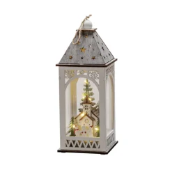 Konstsmide Christmas Julepynt>LED-dekorationslygte med kirke om vinteren