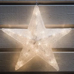 Konstsmide Christmas Julepynt|Julelys Udendørs>LED-dekorationsstjerne til udendørs brug, Ø 40 cm