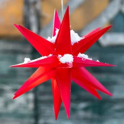 LED-dekostjerne, 18 takker, Ø 25 cm, rød^STERNTALER Clearance