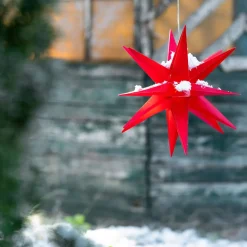 LED-dekostjerne, 18 takker, Ø 25 cm, rød^STERNTALER Clearance