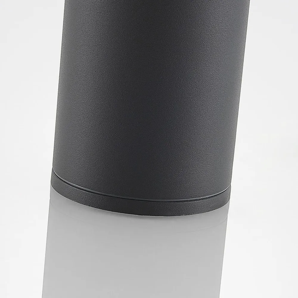 Lucande LED-downlight Embla af aluminium IP54, mørkegrå