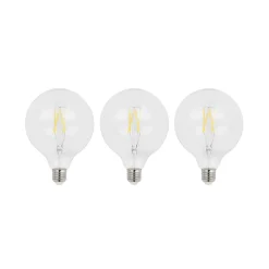 LED-filament E27 6 W 2.700 K G125 Globe klar 3 stk^Arcchio New