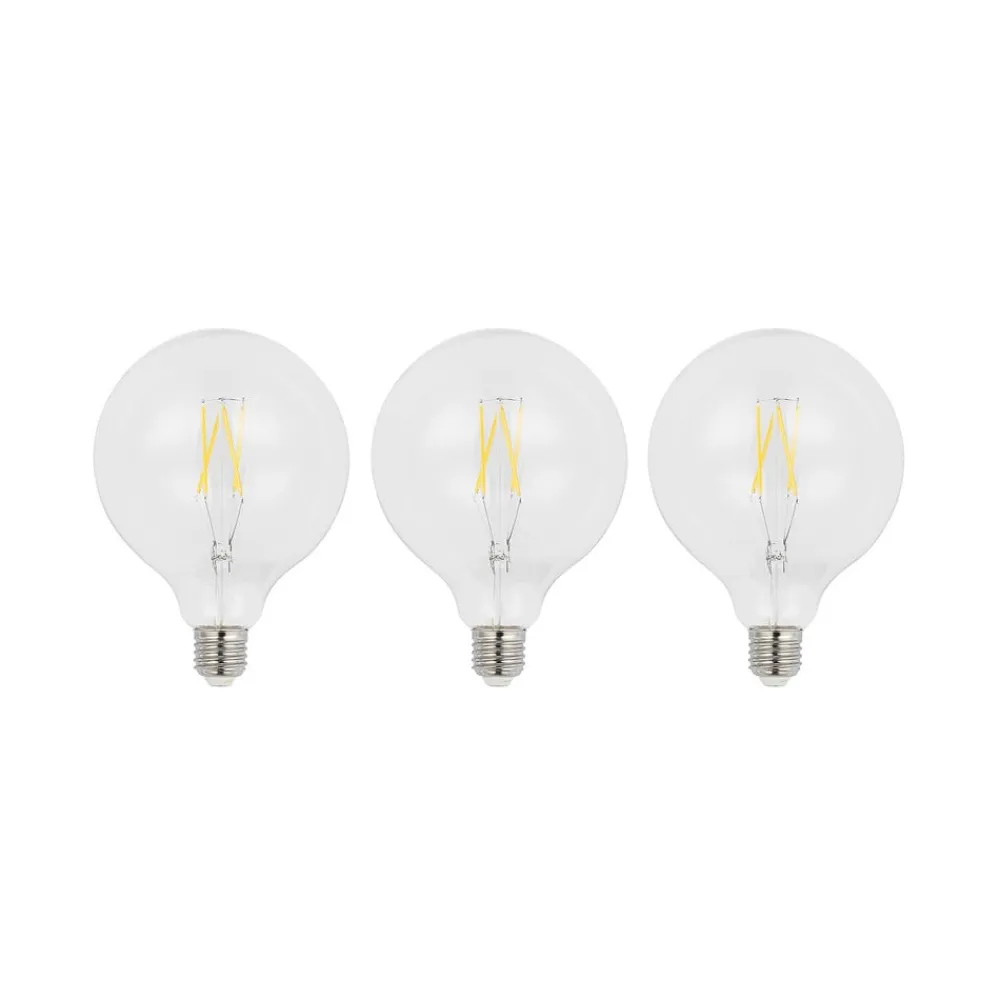 LED-filament E27 6 W 2.700 K G125 Globe klar 3 stk^Arcchio New