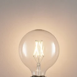 LED-filament E27 6 W 2.700 K G125 Globe klar 3 stk^Arcchio New