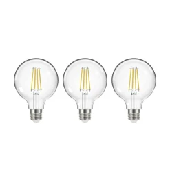 Arcchio Filament Pære|Led Pærer>LED-filamentpære, E27, G95, 3,8W, 2700K, 806lm, 3 enheder