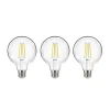 LED-filamentpære, E27, G95, 3,8W, 3000K, 806lm, 3 enheder^Arcchio Clearance