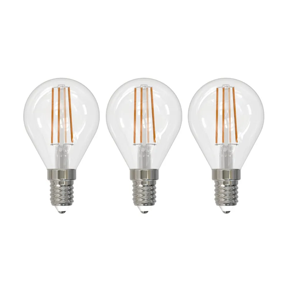 Arcchio LED-filamentpære E14 4W 2.700 K dråbe dæmpes 3 stk