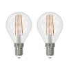 Arcchio Dæmpbar Led-Pære|Filament Pære>LED-filamentpære E14 4W 2.700 K dråbe dæmpes 2 stk