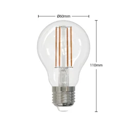 LED-filamentpære E27 8W klar 2.700K dæmpbar sæt med 2 stk^Arcchio Outlet
