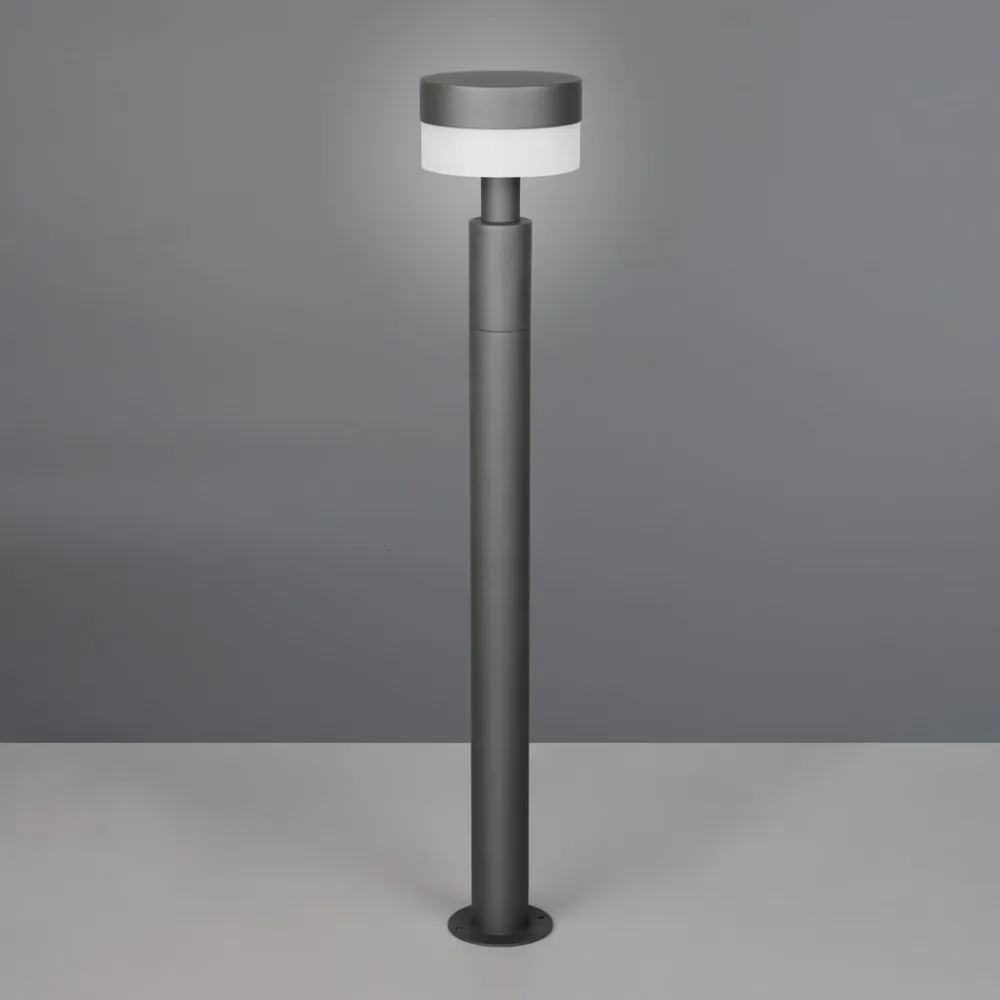 Trio Lighting Gadebelysning>LED-gadelampe Mackenzie, højde 95 cm, antracit, støbt aluminium