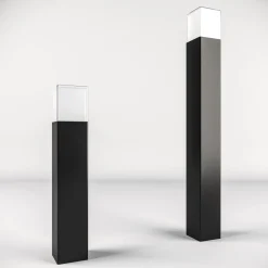 Smartwares LED-gadelampe OOL-50018, aluminium, højde 80 cm