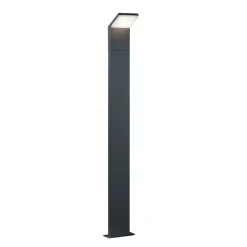 Trio Lighting LED-gadelampe PEARL, højde 100 cm, antracit, metal, IP54