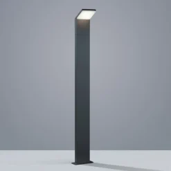 Trio Lighting LED-gadelampe PEARL, højde 100 cm, antracit, metal, IP54