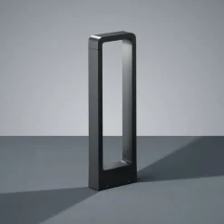 Trio Lighting LED-gadelampe RENO, antracit, højde 50 cm, metal, IP54