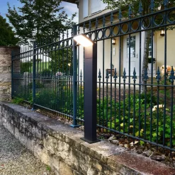 Deko-Light LED-gadelampe Tucanae, grå, højde 100 cm, IP65, metal