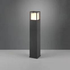 Trio Lighting LED-gadelampe Witham, 80 cm høj, antracit, CCT, IP54