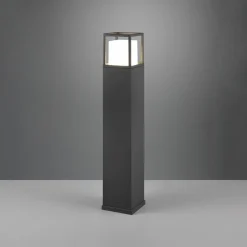 Trio Lighting LED-gadelampe Witham, 80 cm høj, antracit, CCT, IP54