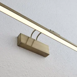 Lindby LED-gallerilampe Mailine, patineret messing