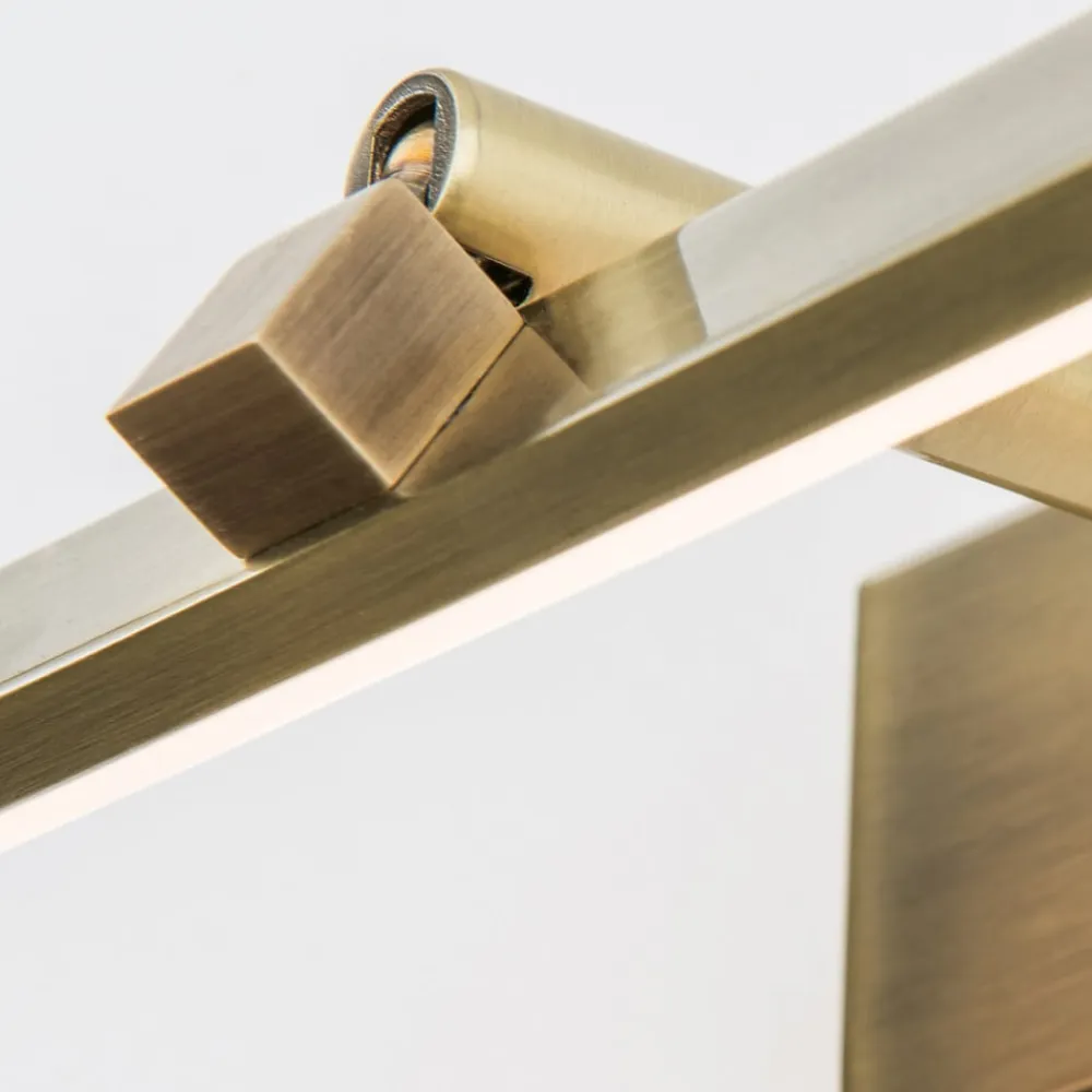 ORION LED-gallerilampe Suren i antik messing, 30 cm