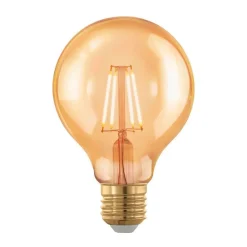 EGLO Dæmpbar Led-Pære|Filament Pære>LED-globe E27 G80 4 W filament 1.700 K rav, dæmpes
