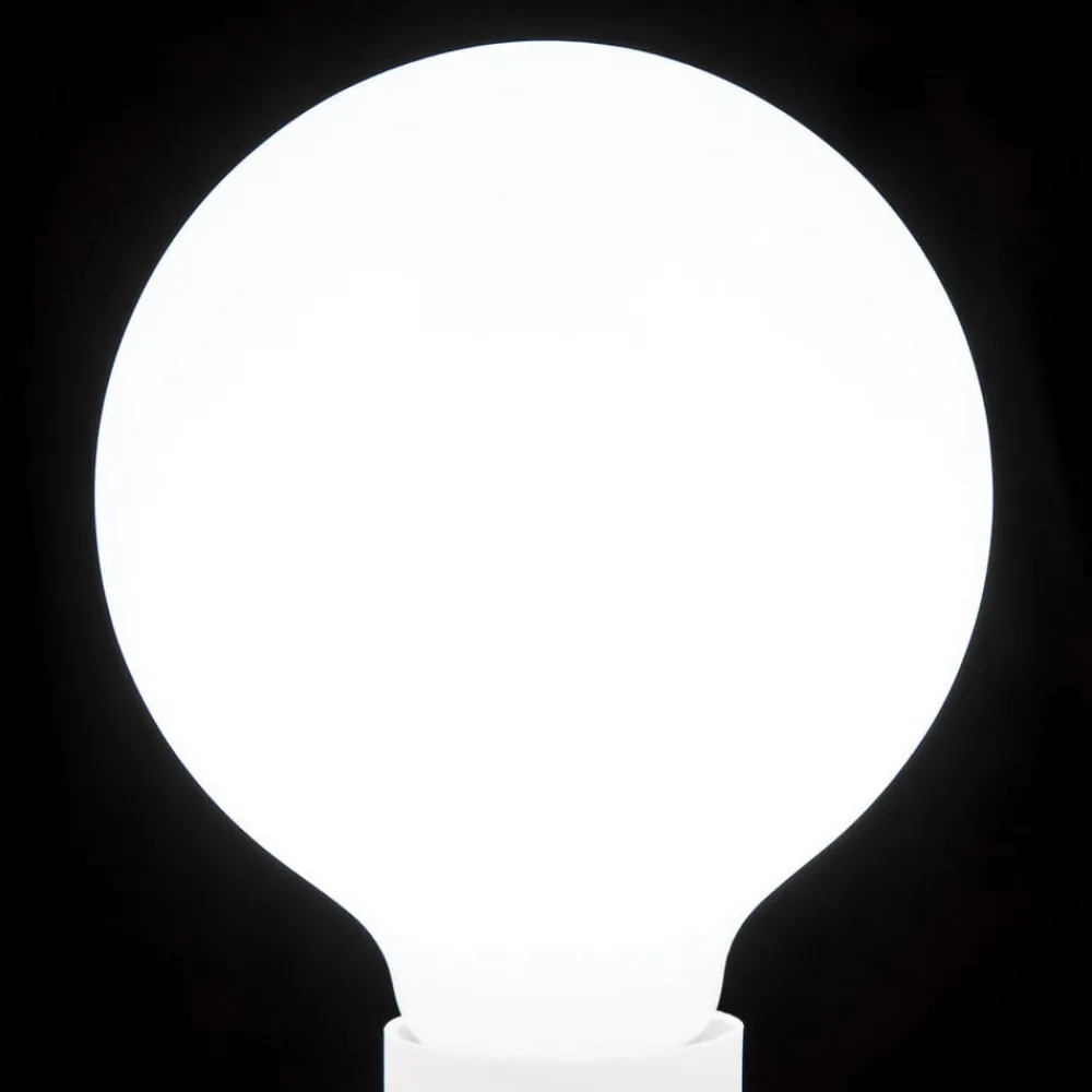 ORION LED-globepære E27 8 W G95 2.700 K opal, kan dæmpes