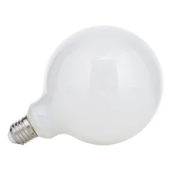 ORION LED-globepære E27 9W G125 2.700 K opal, kan dæmpes