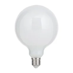 ORION LED-globepære E27 9W G125 2.700 K opal, kan dæmpes