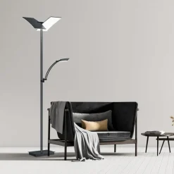 LED-gulvlampe Andy, 3 lyskilder, antracit, CCT, dæmper^HELL Outlet