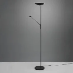 LED-gulvlampe Brantford læselampe sort mat^Trio Lighting Online