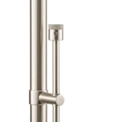 LED-gulvlampe Carl, nikkelfarvet, justerbar, dæmpbar^Knapstein Online