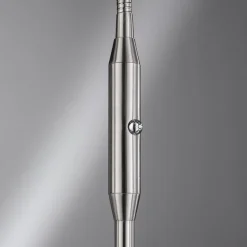 FISCHER & HONSEL LED-gulvlampe Dent, CCT, enkeltlys, nikkel
