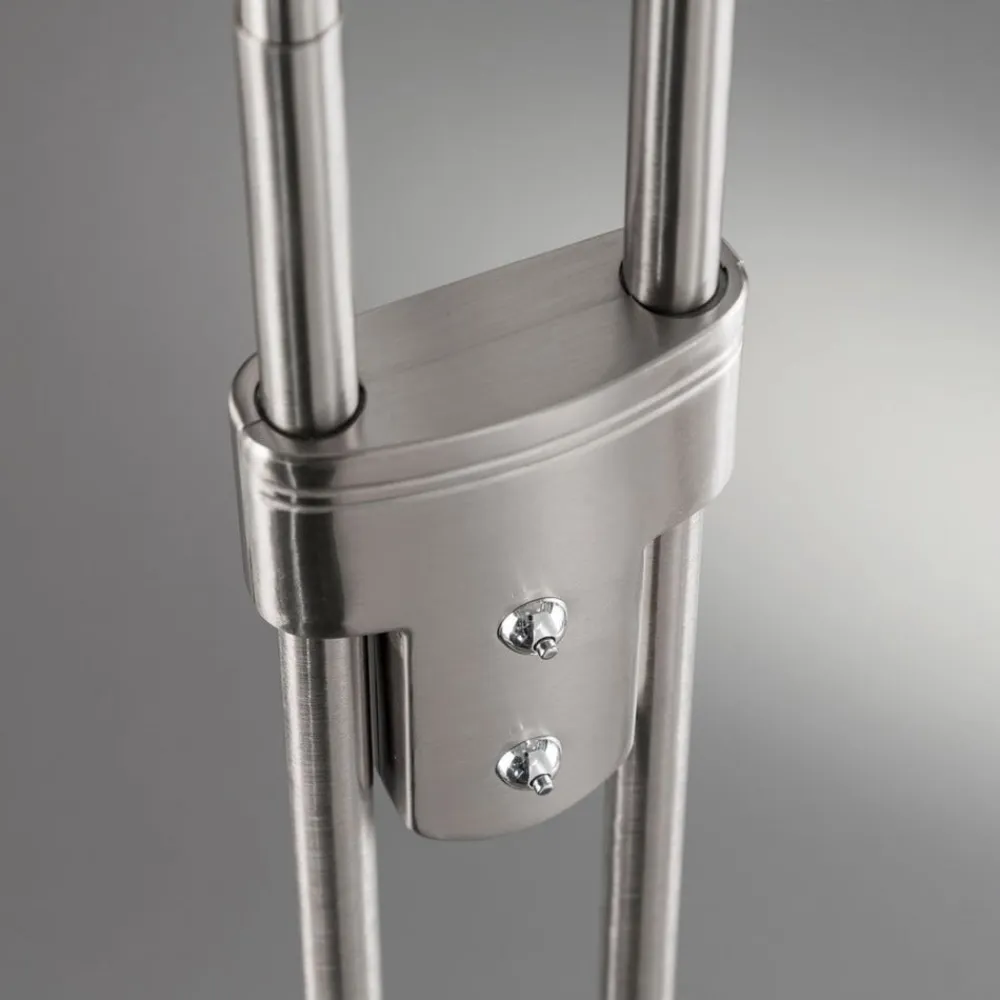 FISCHER & HONSEL Gulvlamper|Gulvlamper>LED-gulvlampe Dent, CCT, to lys, nikkel