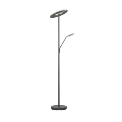 LED-gulvlampe Dent, sandgrå, 180 cm, metal, CCT, 2 lyskilder, 100 W, 1000 lm,^FISCHER & HONSEL Online