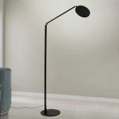 ORION Gulvlamper|Gulvlamper>LED-gulvlampe Fati, højde 136 cm, sort, aluminium, dæmper