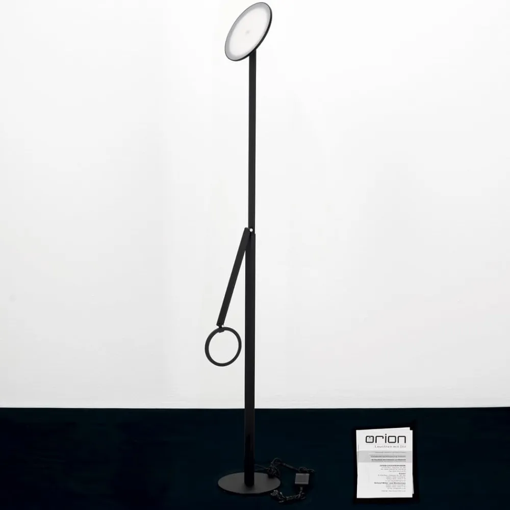 ORION LED-gulvlampe Fati, højde 181 cm, aluminium, læselampe, dæmper, CCT