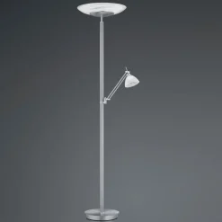 HELL Arbejdsrum/Kontor|Gulvlamper>LED-gulvlampe Findus, 2 lyskilder, nikkel