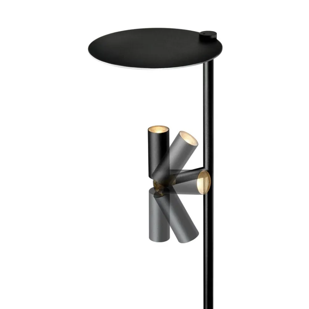 Carpyen Gulvlamper|Gulvlamper>LED-gulvlampe Kelly Spot justerbar sort/guld