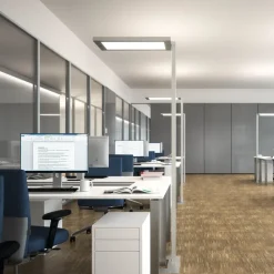 Waldmann LED-gulvlampe Lavigo Core DPS 12500/840/R/G1, hvid, sensor