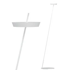 Sigor LED-gulvlampe Mahina, hvid, højde 130 cm, metal, CCT