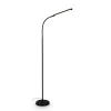 Briloner LED-gulvlampe Mura, sort, højde 170 cm, metal Touchdimmer
